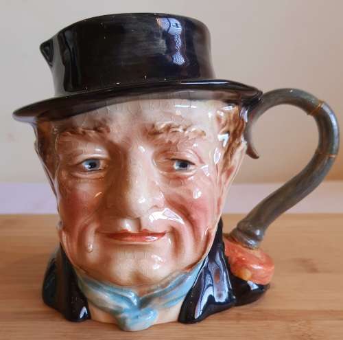 Vintage Beswick Captin Cuttle Character Jug with Hook Handle #1120 c.`48 - Marked