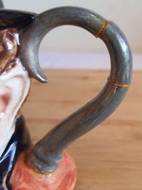 Vintage Beswick Captin Cuttle Character Jug with Hook Handle #1120 c.`48 - Marked