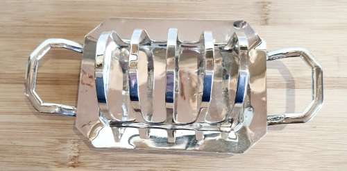Vintage Hallmarked England Silver Plated Toast Rack - Marked