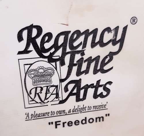 Exquisite 32cm Regency Fine Arts Noire Figurine - Mixed Media - Marked