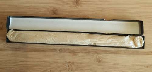 Boxed Sheffield Sterling Silver Handle Bread Knife - Hall Marked 76g - Stainless Deluxe Blade