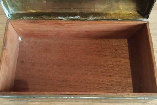 Incredible Brass with Intricate Hand Painted Enamel Detailing Trinket Box