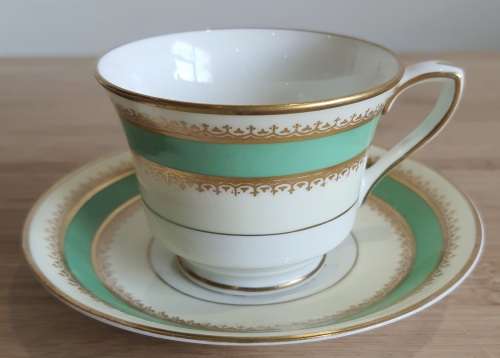 Hard to Find - Royal Worcester Demitasse Duo - Princess Royal c.30`s - Marked
