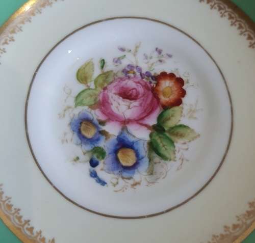 Hard to Find - Royal Worcester Demitasse Duo - Princess Royal c.30`s - Marked