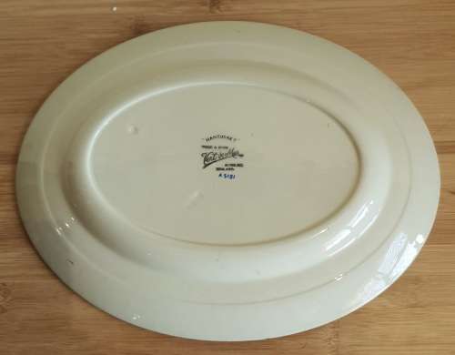 RARE Vintage Woods Burslem Nantucket Pattern 31x24cm Platter c.1930 - Marked