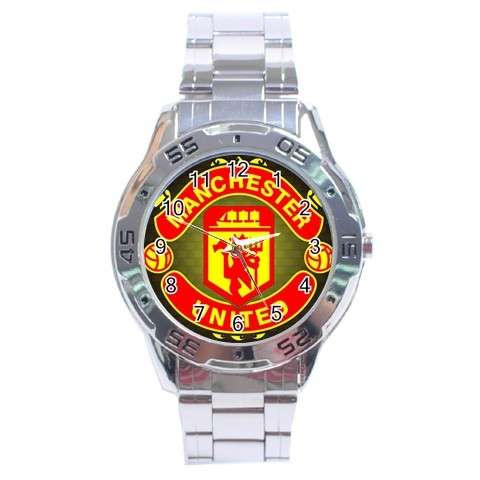 MANCHESTER UNITED STAINLESS STEEL ANALOGUE MEN'S WATCH