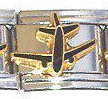 Italian Charms - Fits Nomination - Enamel - JUMBO JET