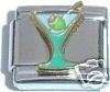 Italian Charms - Fits Nomination - Enamel - MARTINI WITH OLIVES