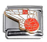Italian Charms 9mm- Fits Nomination - Enamel - NETBALL
