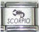 Italian Charms - Fits Nomination - Laser - Zodiac - SCORPIO