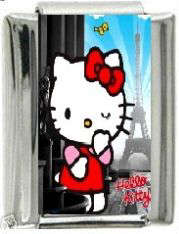 Italian Charms - Fits Nomination - Enamel - HELLO KITTY 1A