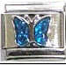 Italian Charms - Fits Nomination - Birthstone - SEPTEMBER SAPPHIRE BUTTERFLY