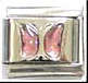 Italian Charms - Fits Nomination - Birthstone - OCTOBER OPAL BUTTERFLY