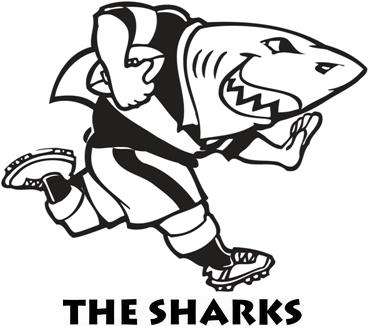 Italian Charms 9mm - Fits Nomination - Enamel - SHARKS LOGO