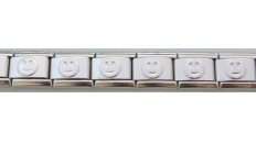 SALE!!!  9mm (as Nomination) MATTE Starter Bracelet with EMOJI/SMILEY - 18 Links