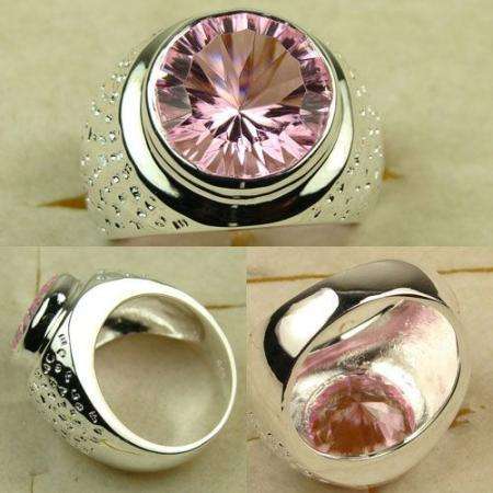 MAJESTIC PINK TOPAZ GEMSTONE & 925 SILVER RING #9