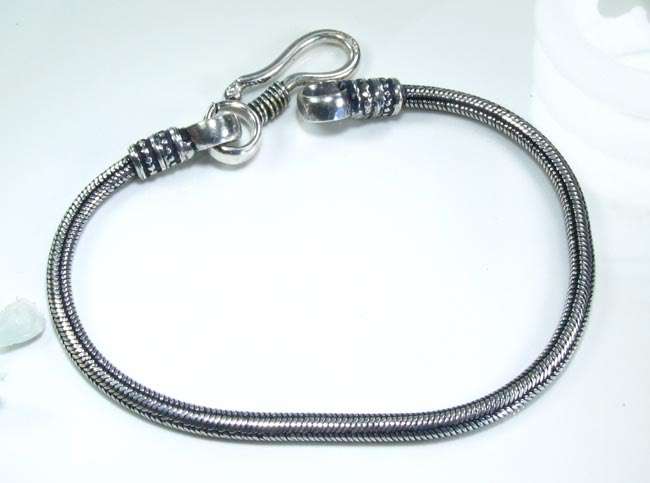 GENUINE BALI DESIGN 925 SOLID SILVER BRACELET 7 3/4"; G6437
