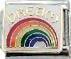 Italian Charms 9mm - Fits Nomination - Enamel - DREAM RAINBOW