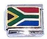 Italian Charms 9mm - Fits Nomination - Enamel - SOUTH AFRICAN FLAG