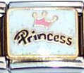 Italian Charms 9mm - Fits Nomination - Enamel - PRINCESS