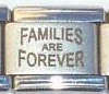 Italian Charms 9mm - Fits Nomination - Laser - FAMILIES ARE FOREVER