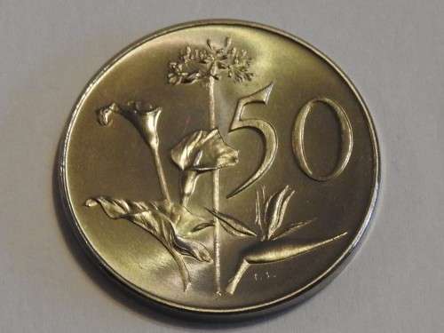 1965 Afrikaans 50c of the Republic of South Africa UNC - As per image