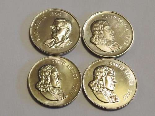 RSA 50c x 4, 1966 - 1969, UNC - As per image