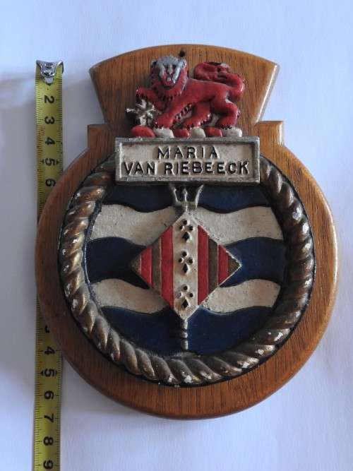 Vintage SA Navy, SAS Maria van Riebeeck Plaque