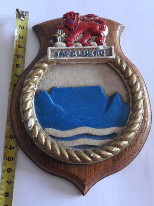 Vintage SA Navy SAS Tafelberg Plaque