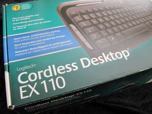 Logitech EX110 Cordless / Wireless Keyboard & Mouse - brand new