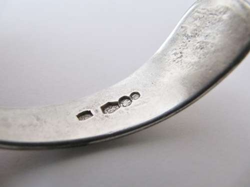 Antique (c1928) Dutch Solid Silver Fork Bangle