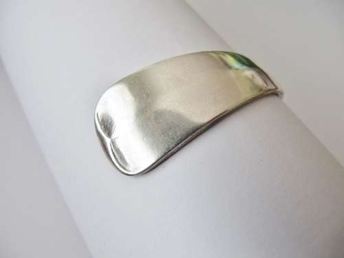 Antique (c1928) Dutch Solid Silver Fork Bangle