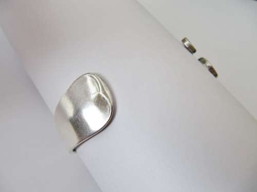 Antique (c1928) Dutch Solid Silver Fork Bangle