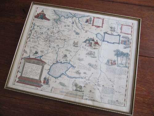Vintage Etching of an Old Map by Ortelius (1 of 2)