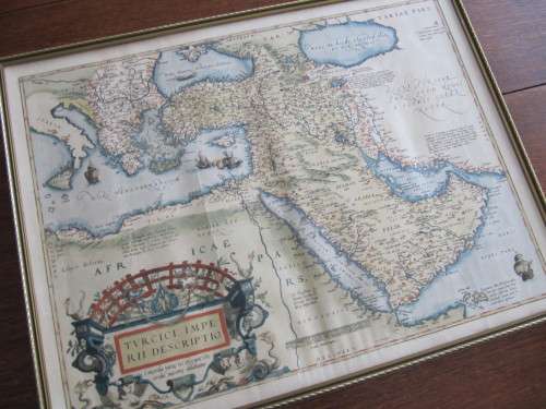 Vintage Etching of an Old Map by Ortelius (2 of 2)