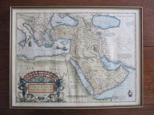 Vintage Etching of an Old Map by Ortelius (2 of 2)