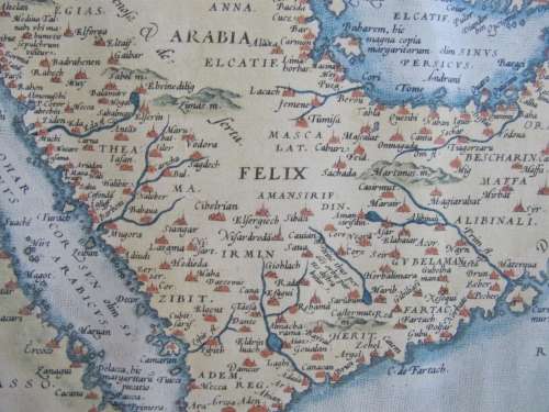 Vintage Etching of an Old Map by Ortelius (2 of 2)