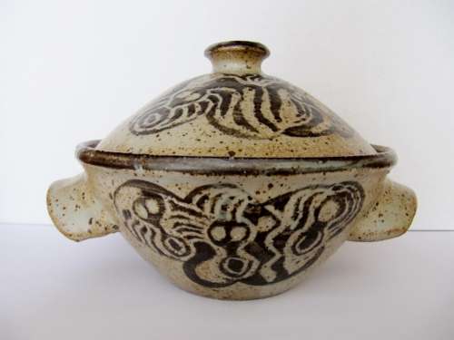 Rare! Rorke's Drift Stoneware Tureen and Cover, Lindumusa Mabaso