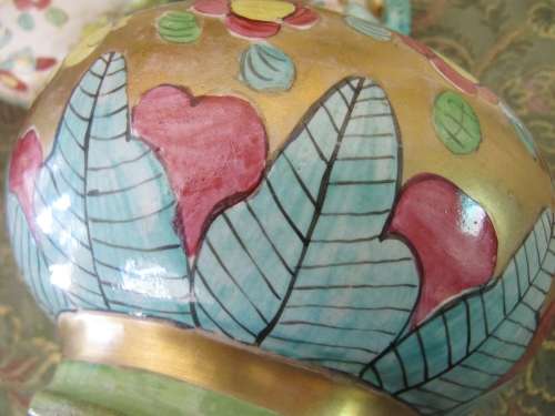 Pair of Large Eastern/Oriental Earthenware Vases