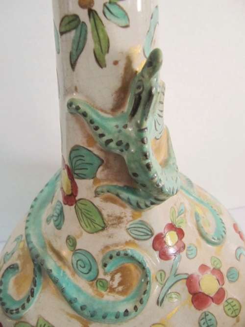 Pair of Large Eastern/Oriental Earthenware Vases