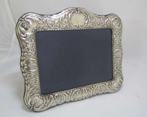 Stunning! Large Hallmarked Sterling Silver Standing Photo Frame