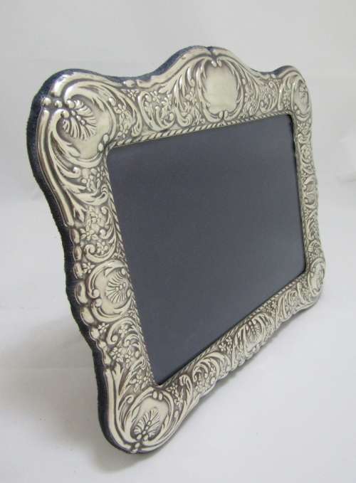 Stunning! Large Hallmarked Sterling Silver Standing Photo Frame
