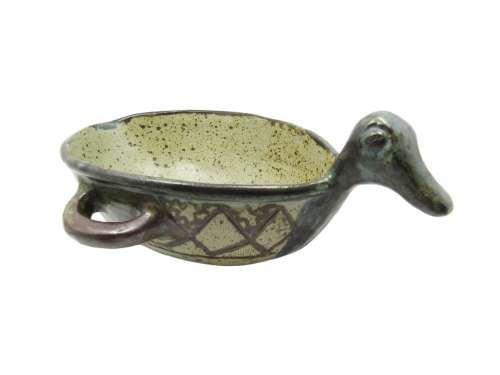 Lovely Rorke`s Drift Large Stoneware `Guineafowl` Bowl