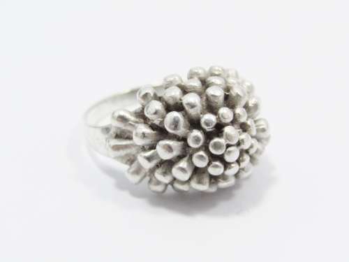 A Lovely Cluster Design Ring in Sterling Silver.