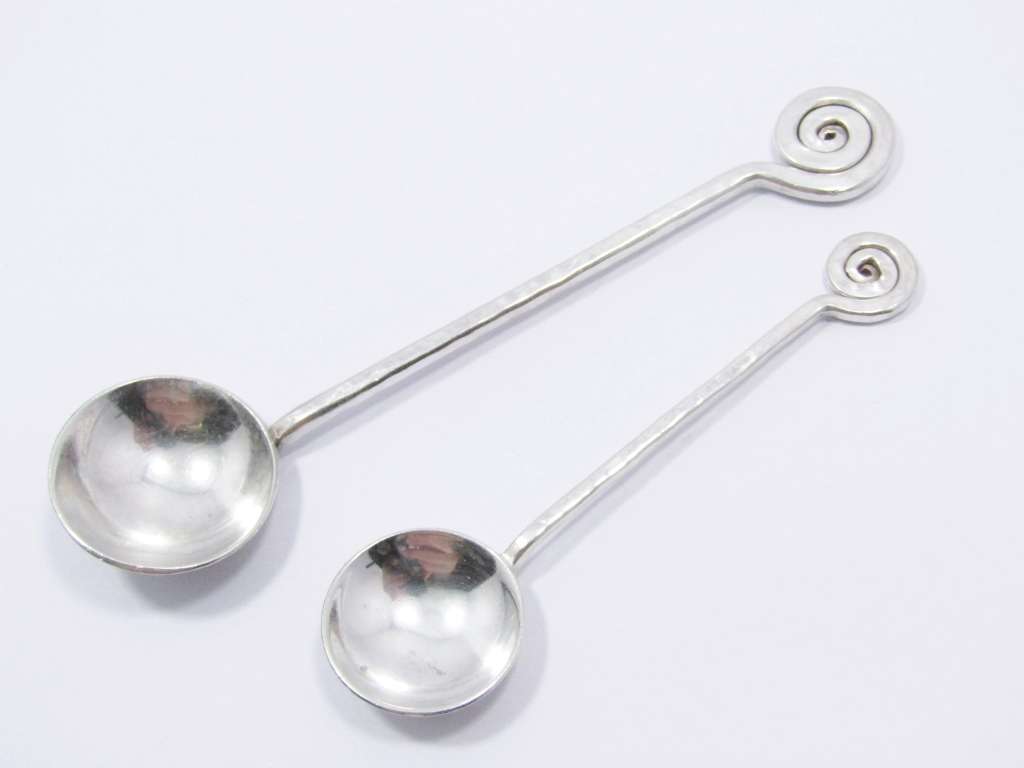 Renowned Designer Kurt Jobst Sterling Silver Spoons
