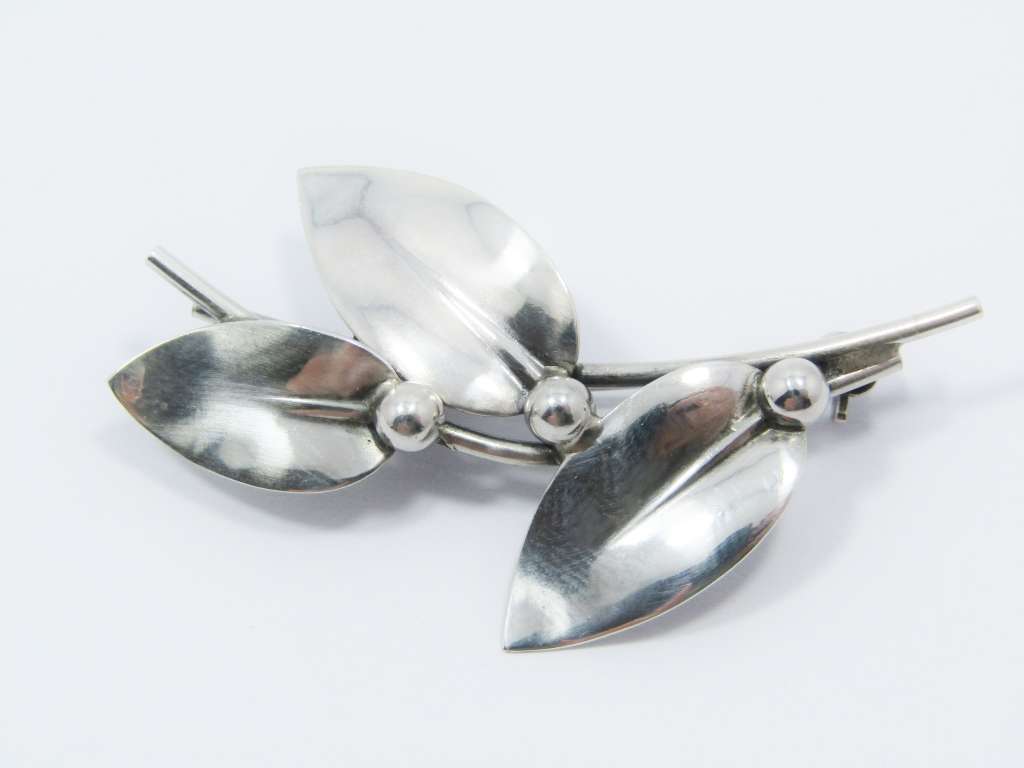 Scandinavian Niels E From Sterling Silver Brooch