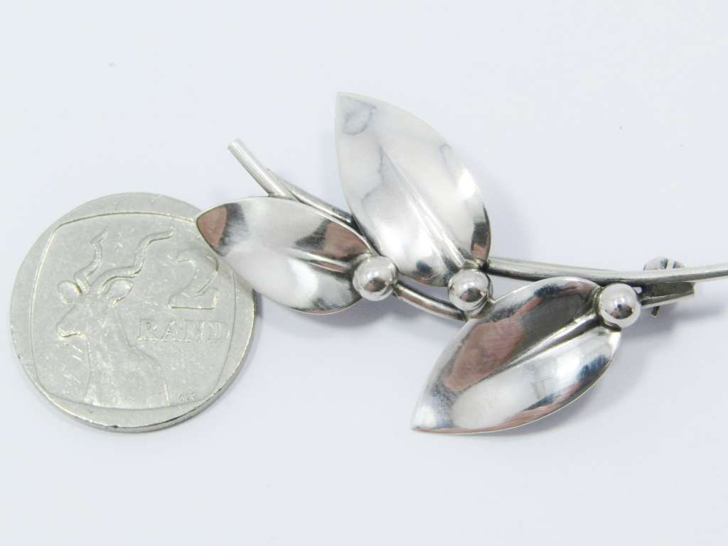 Scandinavian Niels E From Sterling Silver Brooch
