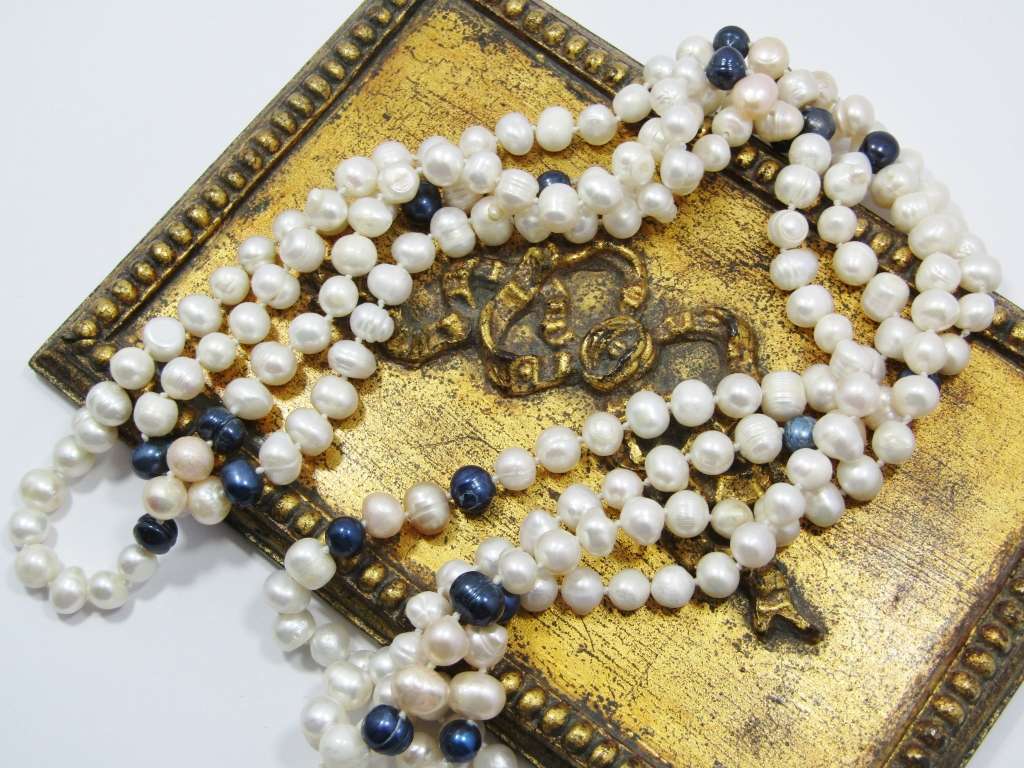 Gorgeous Long String of Fresh Water Pearls