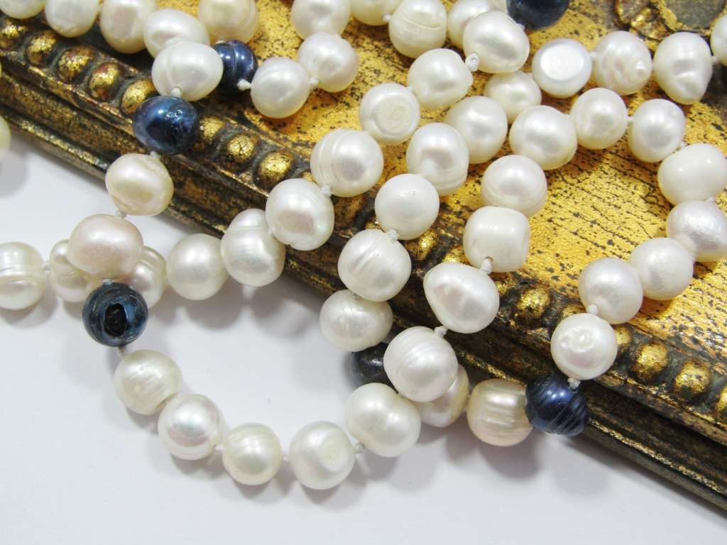 Gorgeous Long String of Fresh Water Pearls