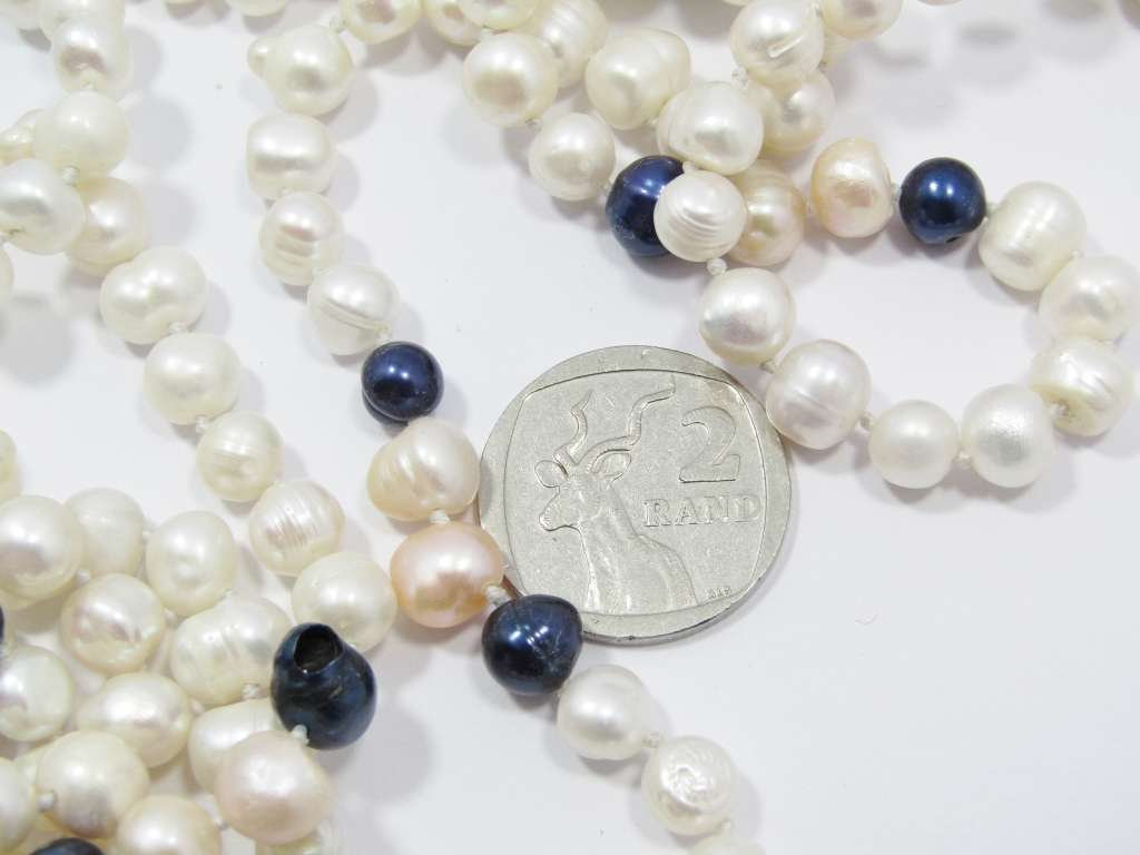 Gorgeous Long String of Fresh Water Pearls